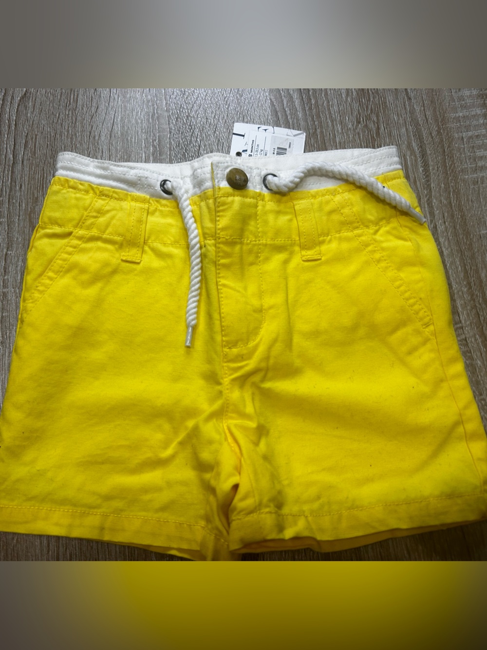 Janie and Jack Yellow little kids Drawstring Waist Shorts
